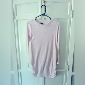 Lightweight Ribbed Sweater Dress (Art Class)